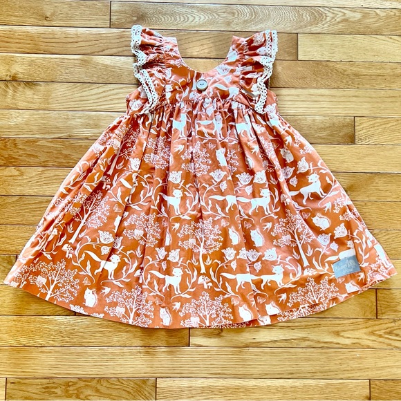 🦊Size 4/5 Eleanor Rose Friends of the Forrest dress is perfect for fall photos! - Picture 2 of 6